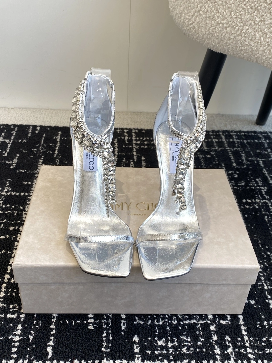 COCO--Ji77y 3ho5 VERITYSANDAL100BYK lambskin Heel height：9.5cm item:E-X000C0493H